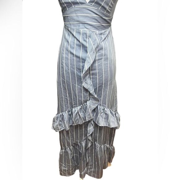 NWT English Factory Striped Ruffle Maxi Dress - Picture 4 of 7